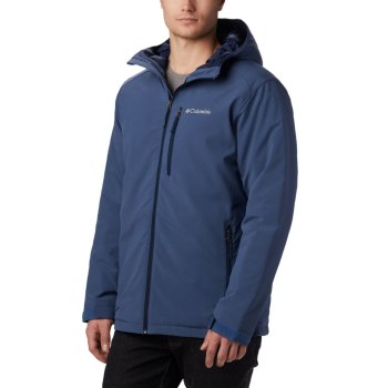 Columbia Gate Racer Softshell, Chamarras Azules Oscuro Para Hombre | 746823-XEA